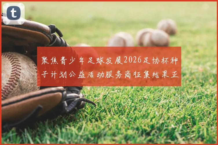 聚焦青少年足球发展2026足协杯种子计划公益活动服务商征集结果正式公布